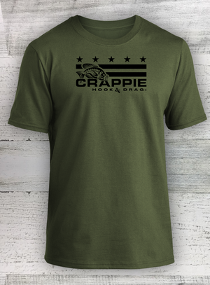 HD Fish - Subdued MERICANA - Short Sleeve - available in Catfish Walleye Crappie Bass