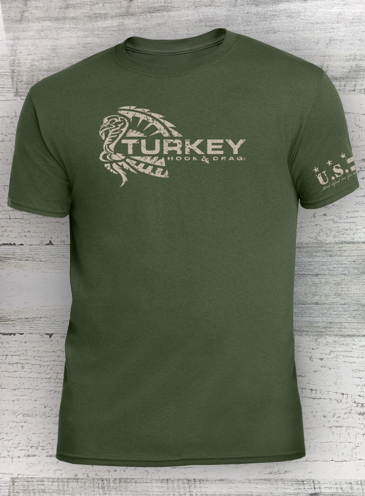 HD Turkey - Short Sleeve - 50/50 Hunting Shirt - various subdued color and Youth options
