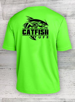 CatFish Tuff OG - Racer Mesh Short Sleeve Tee Neon Green