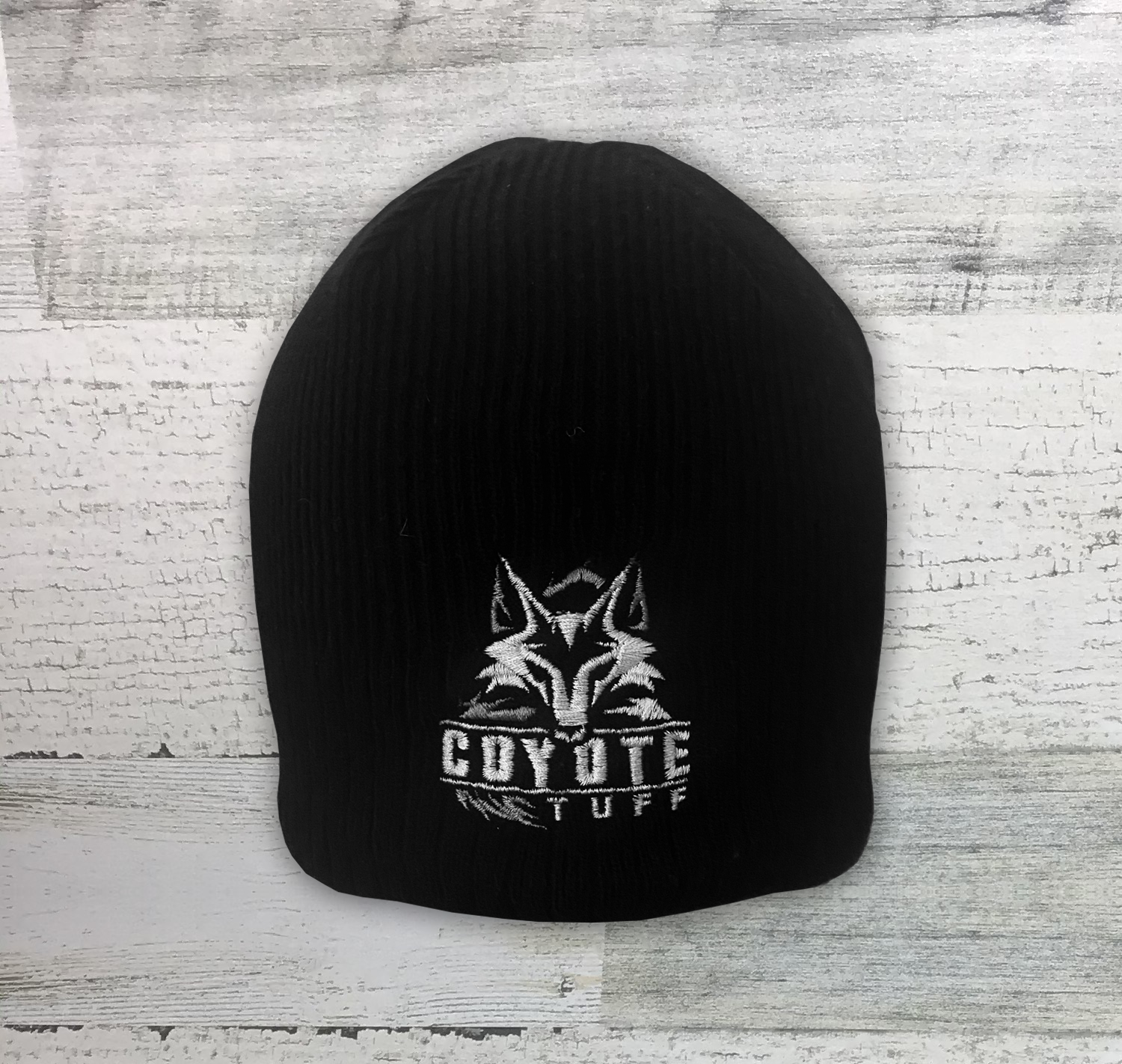Coyote Tuff - Knit Beanie - Coyote Hat - Hunting Hat