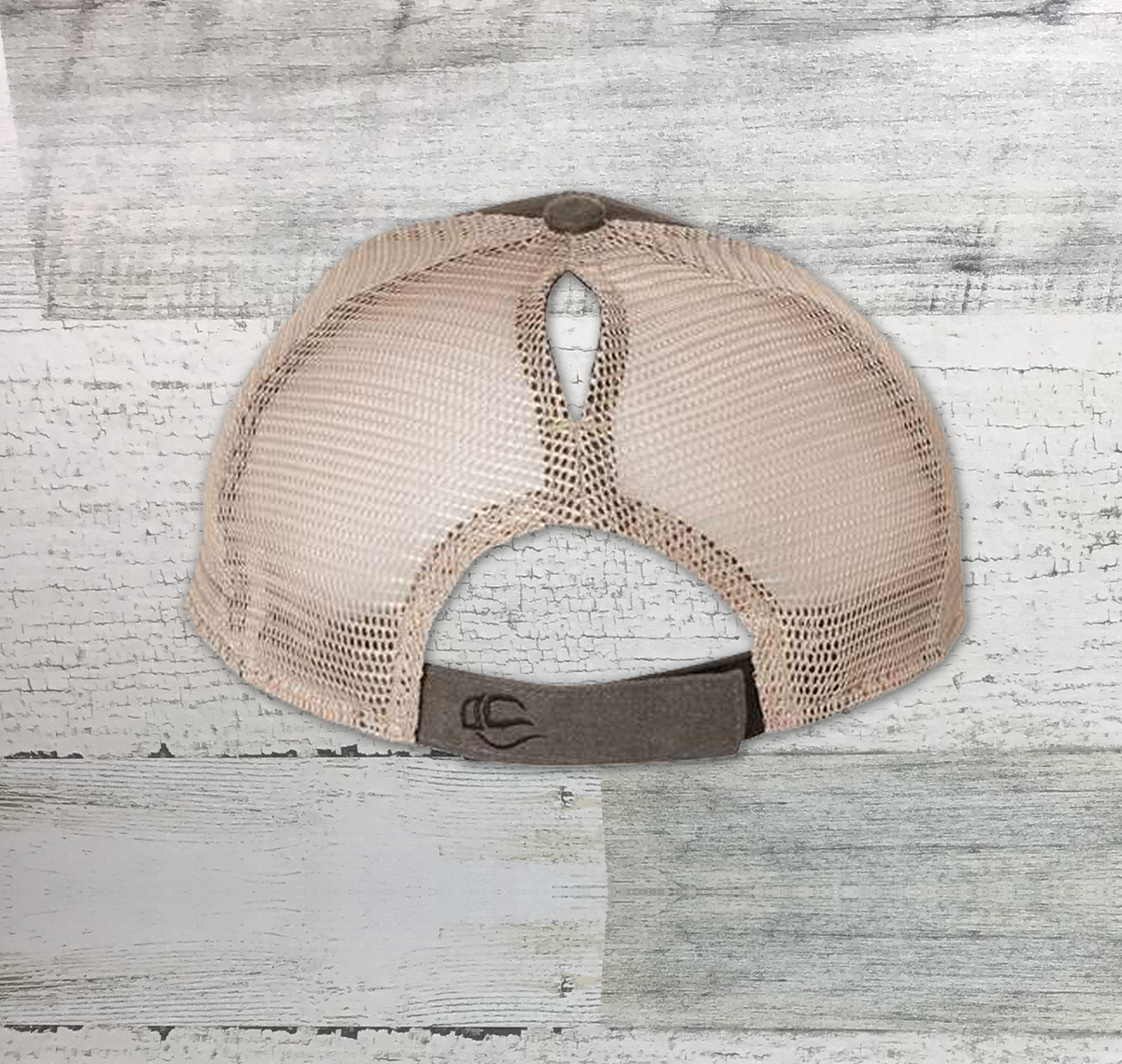 Big Bass Tuff - Bass fishing Hat - Ponytail Mesh-Back Cap - Womens fit